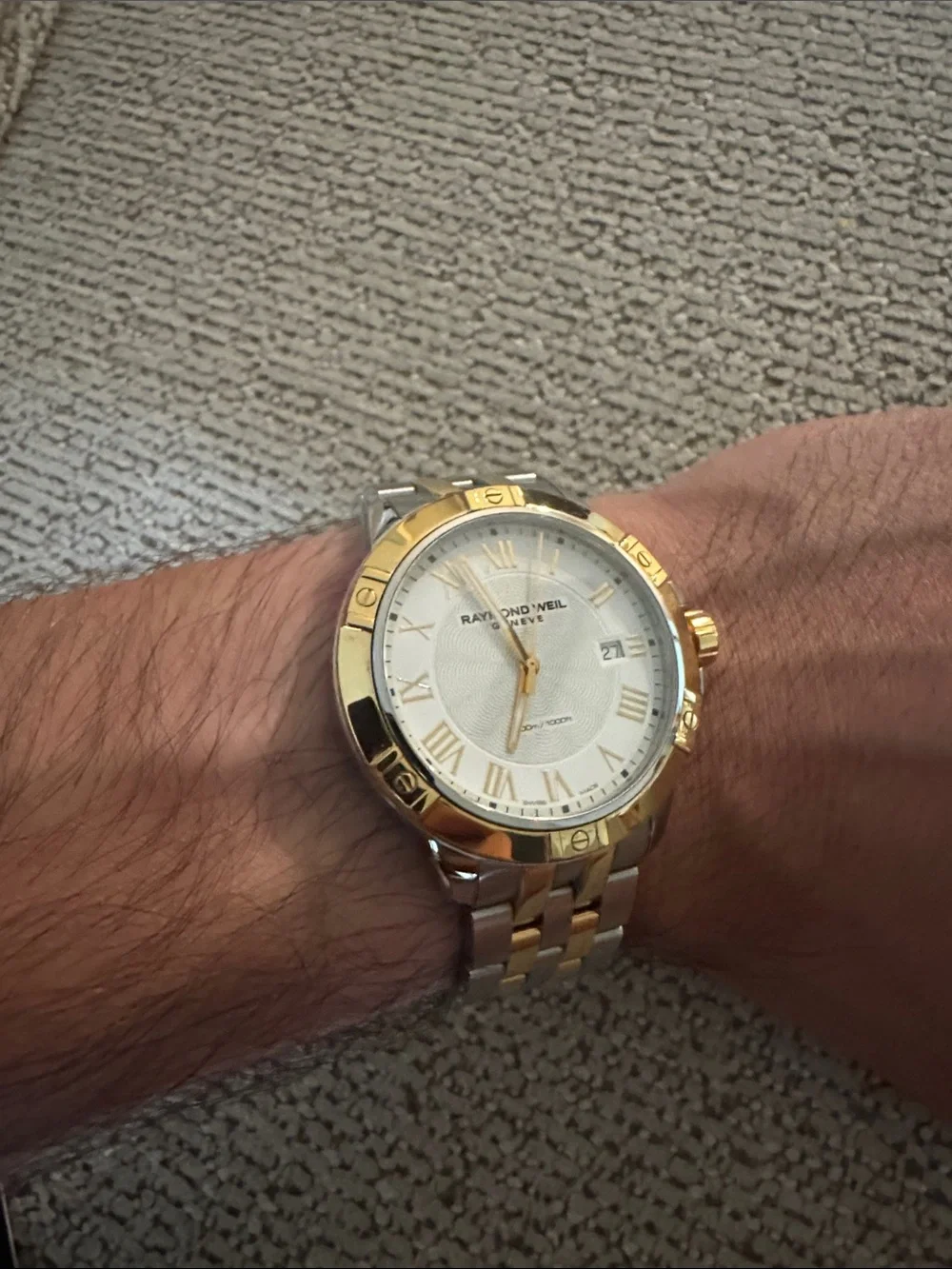 Raymond Weil Men's Two-Tone Gold and Silver Bracelet Watch